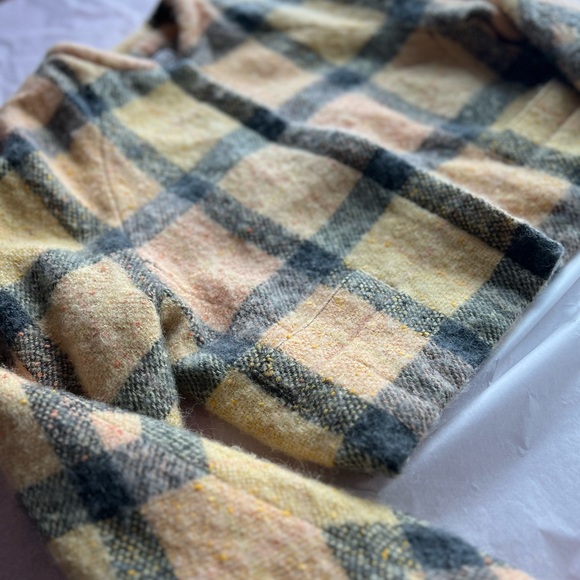 VTG 90s Carlisle crop wool mohair jacket 4 vintage MINT lined pockets roll cuffs - Picture 7 of 12